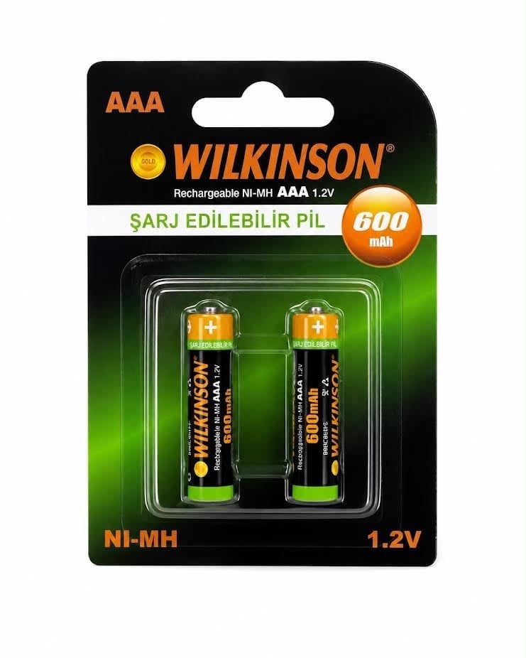 WİLKİNSON ŞARJLI PİL KUMANDA PİLİ AAA 600MAH PK*10