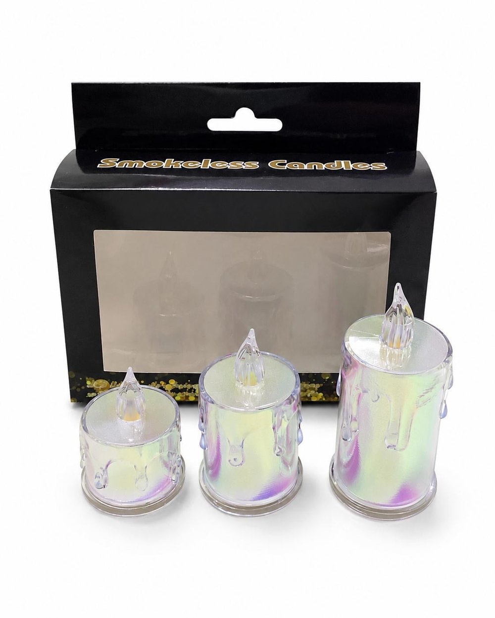 YAKUT 3LÜ LED MUM SETİ HOLOGRAMLI 13651