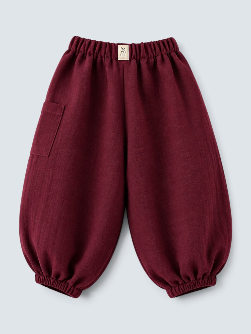 BURGUNDY MUSLIN PANTOLON