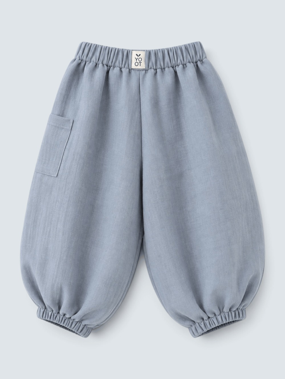 MIST BLUE MUSLIN PANTOLON