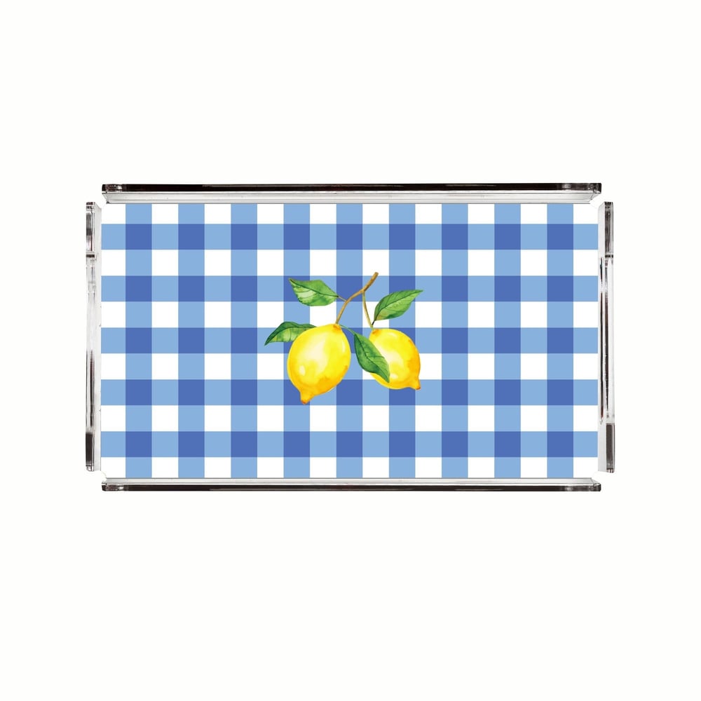 Sorbet Collection Lemon Twist Collection Büyük Boy Akrilik Tepsi
