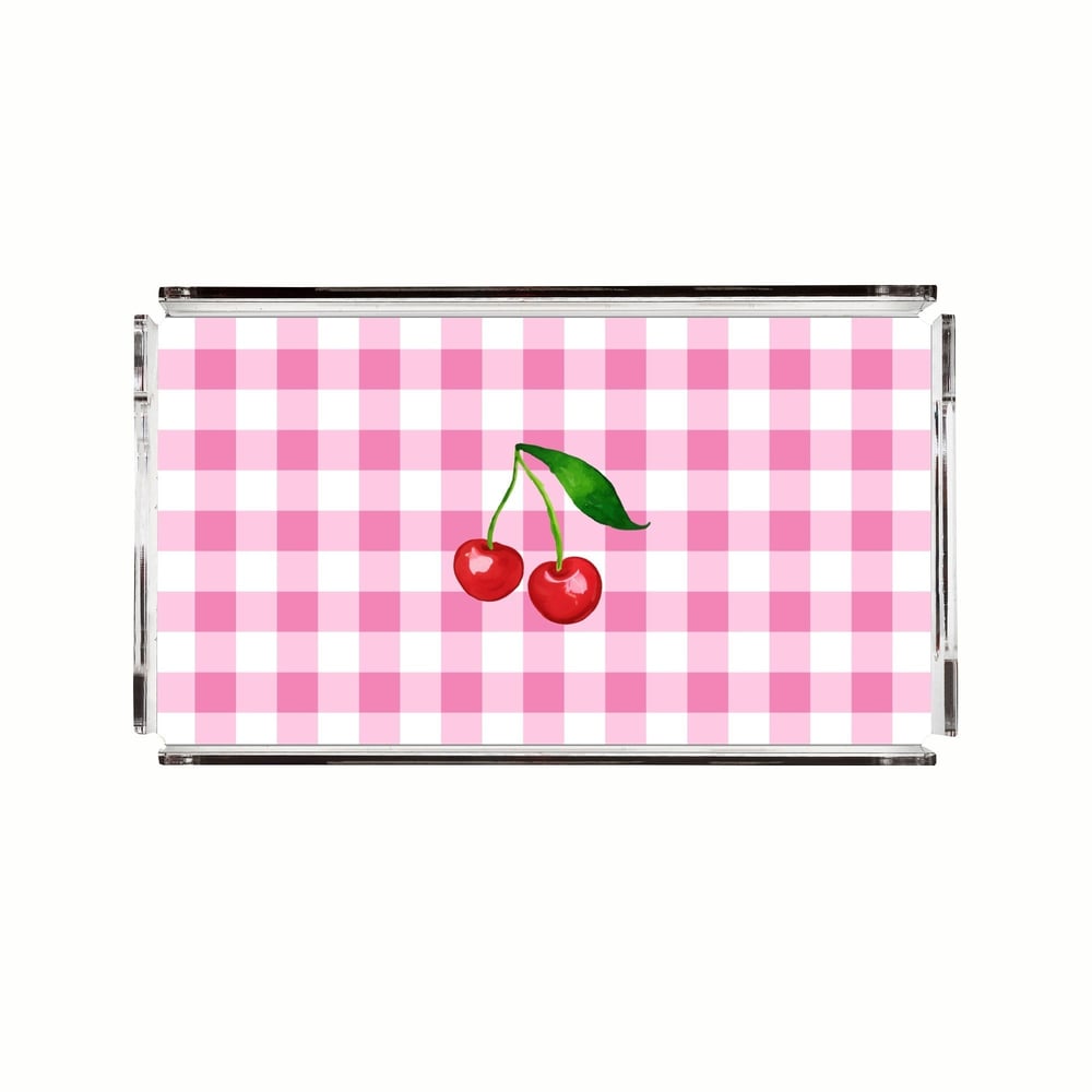Sorbet Collection Sweet Cherry Collection Büyük Boy Akrilik Tepsi