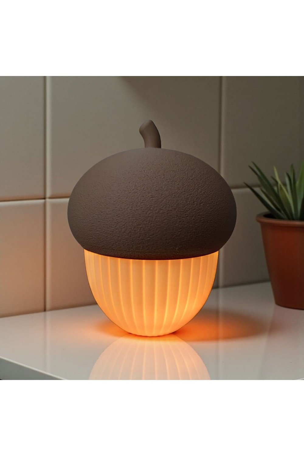 Meşe Form Işıklı Dekoratif Mumluk + Led Tealight Dahil