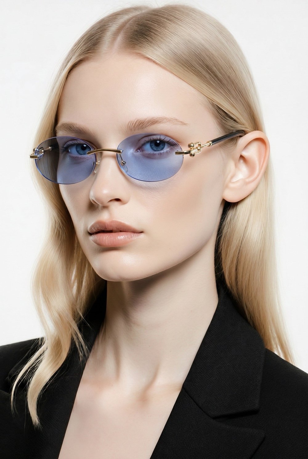 CİTRA Gold & Black – Mavi Lens Güneş Gözlüğü