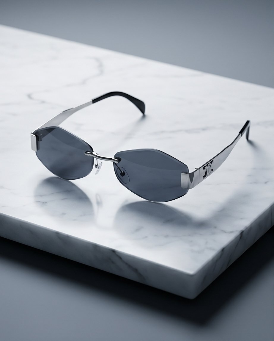 NADIA Silver Rimless  Güneş Gözlüğü
