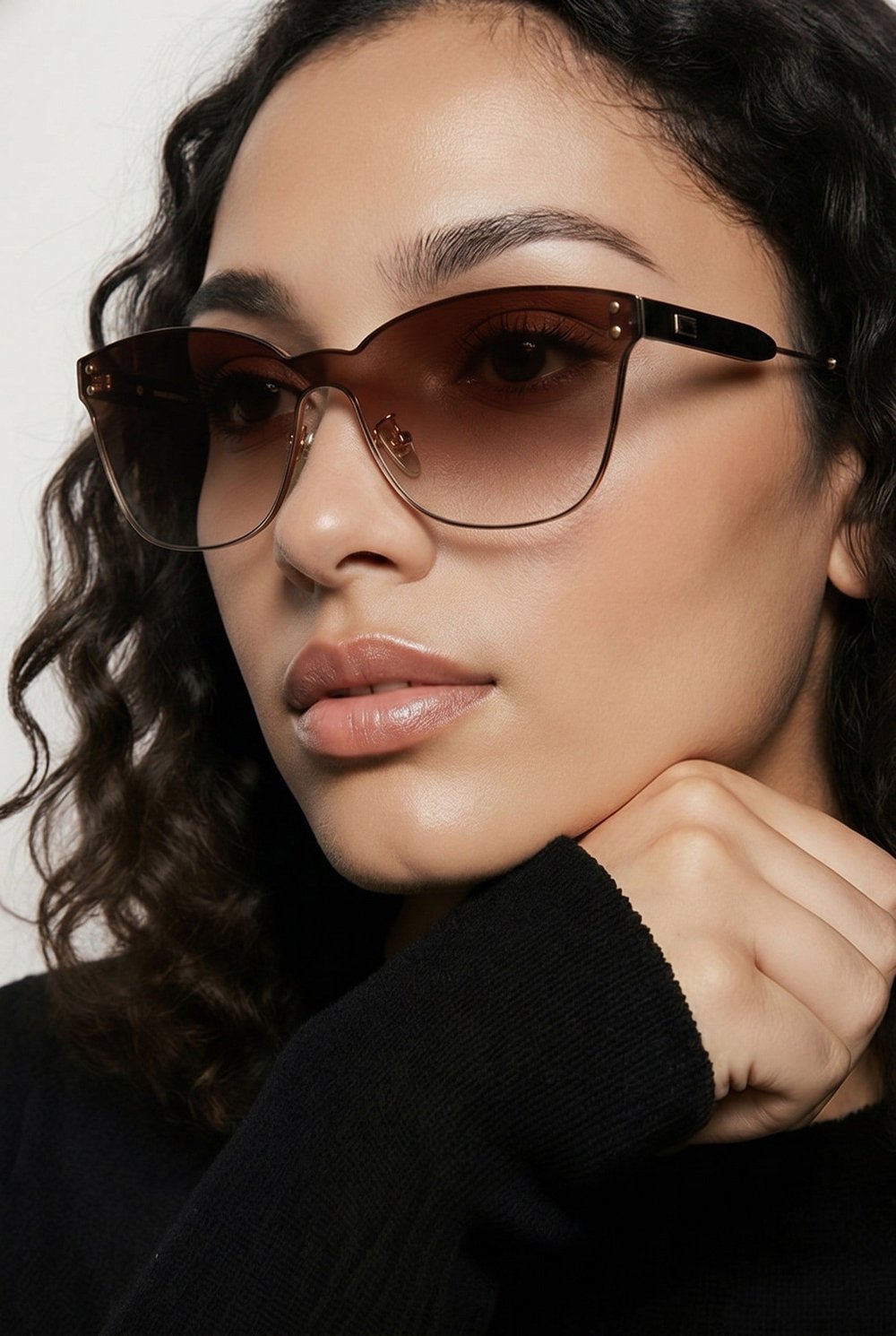 VEXORA Onyx Gold  Amber Brown Lens Güneş Gözlüğü