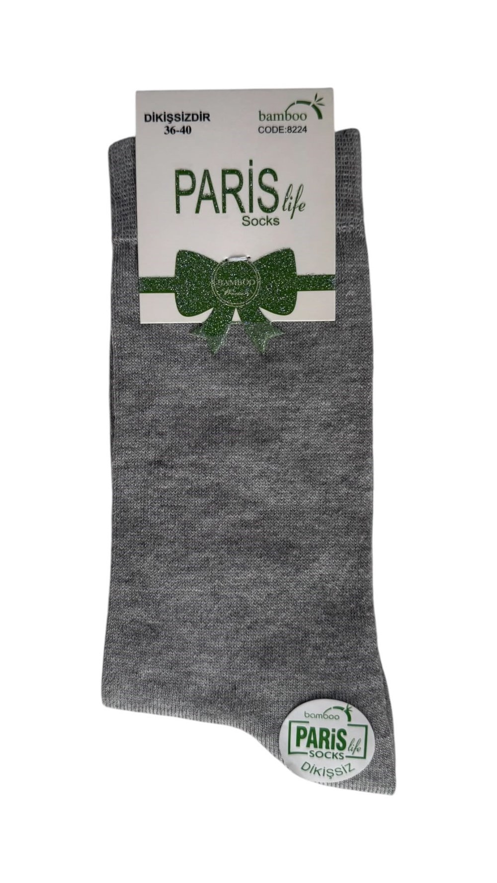 Bambu Kadın Soket GRİ