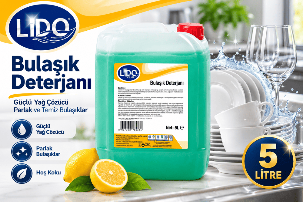 LİDO ELDE BULAŞIK DETERJANI 5 LT
