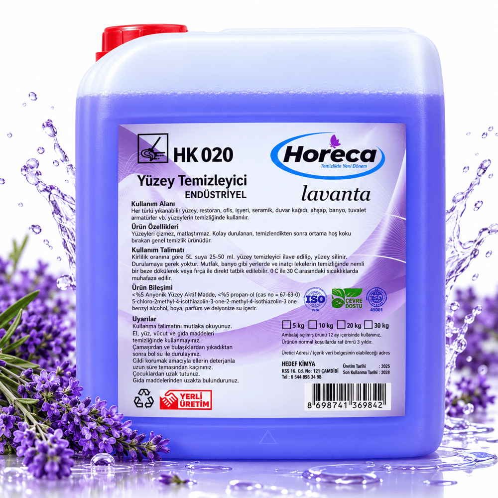 HORECA HK 020 YÜZEY TEMİZLEYİCİ LAVANTA 5 LT