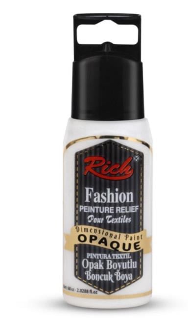 Boyutlu Boncuk Boya Opak - Beyaz 060Ml