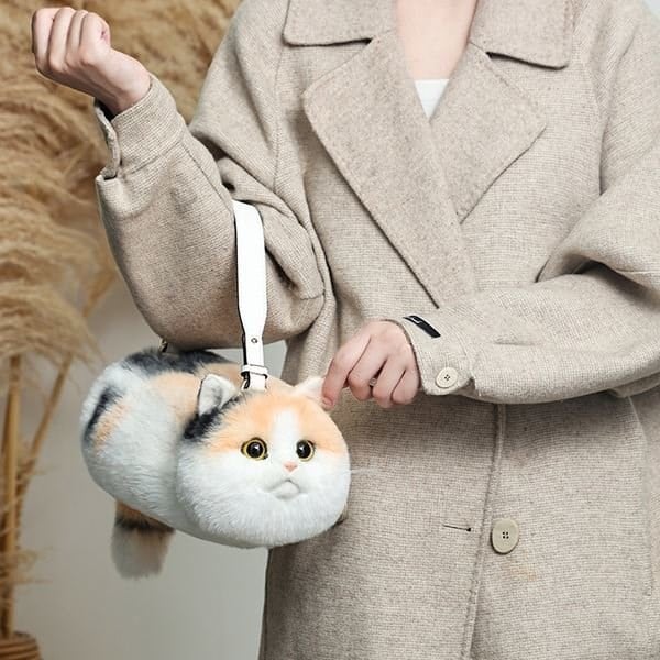 Dream Vest Kedi El Çantası Sarı