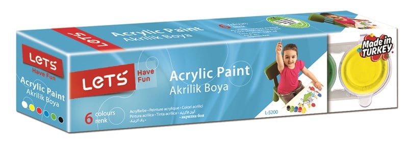 Lets Akrilik Boya 25 ml 6 Renk