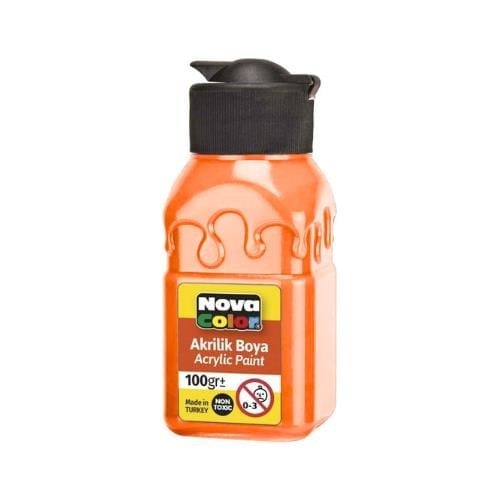 N.Color Akrilik Boya Sise 100 Gr Turuncu