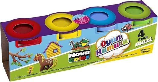 N.Color Oyun Hamuru 4 Lu Oyuncakli