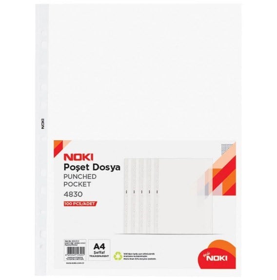 Noki Eco Poşet Dosya A4 100'LÜ