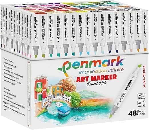 Penmark Marker'S Art Brush Kalem 48 Li Set
