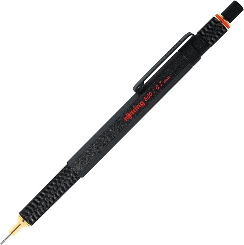 Rotring 800 Mekanik Kurşun Kalem, Siyah 0.7 Mm