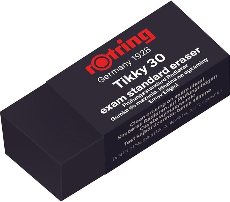 Rotring Tikky 30 Sınav Silgisi, Siyah