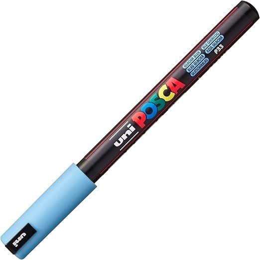 Uni Posca 0.7 Su Bazlı Poster Markörü A.Mavi N