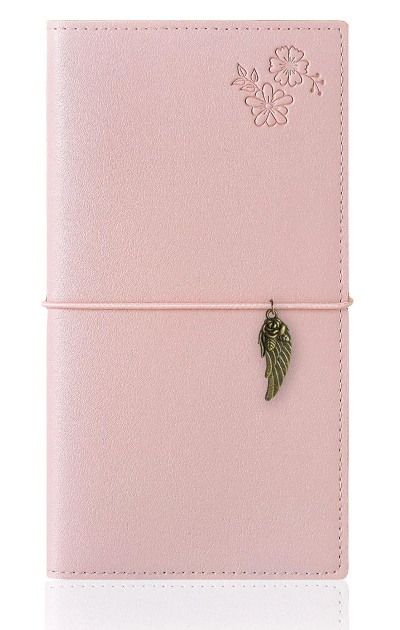 Victorias Journals Charm-Kuş, Tarihsiz Planlayıcı 9X19 Cm,80  Yap, 100 Gr.Ivory.- Pembe