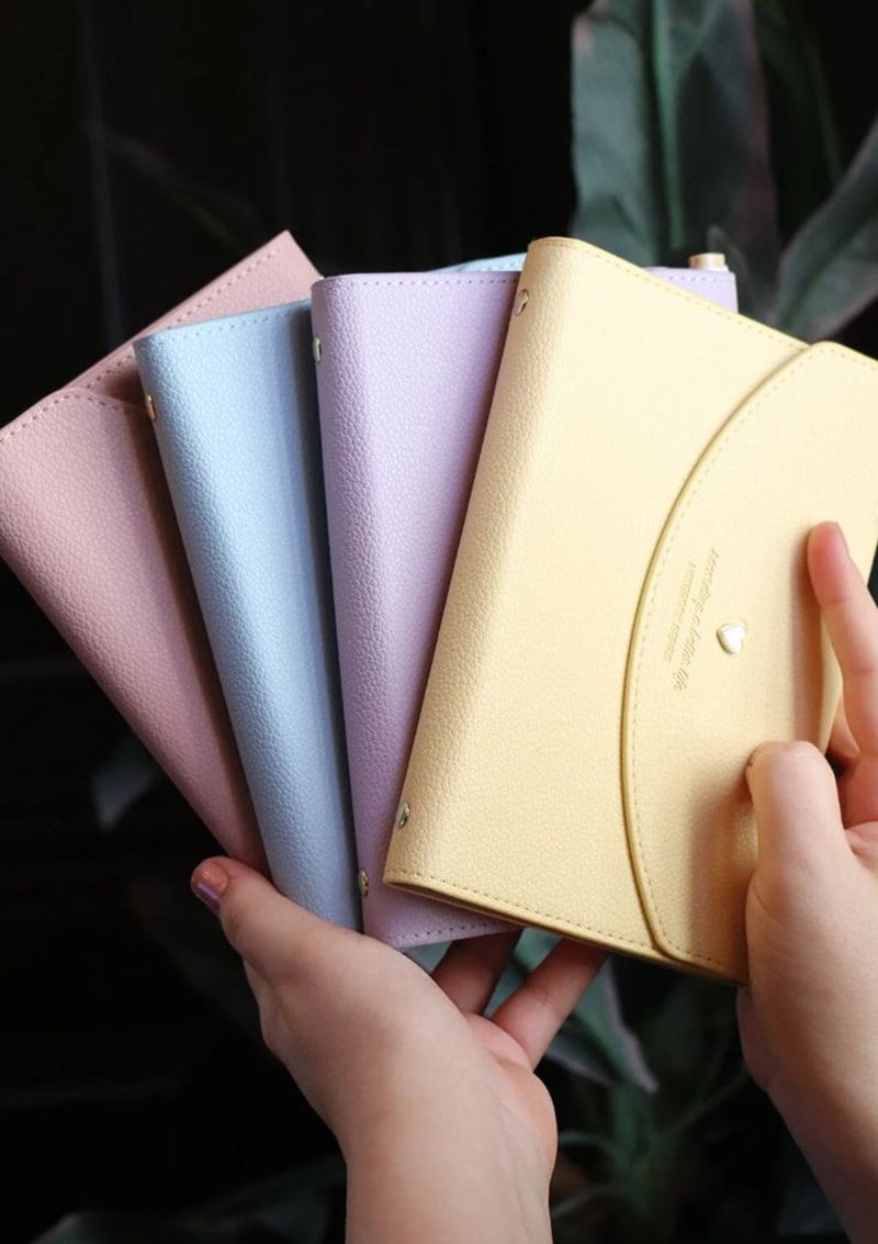 Victorias Journals Mekanizmalı Defter A6+ Ivory 80 Gr. 96 Yp. Pembe