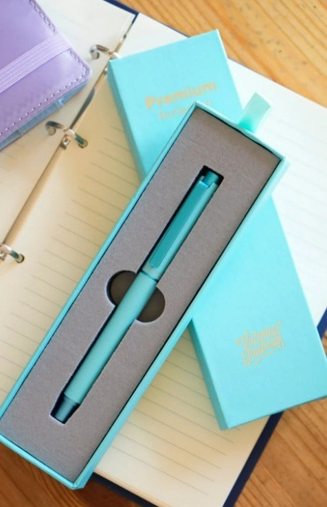 Victorias Journals Premium Roller Kalem Kutulu-Turkuaz