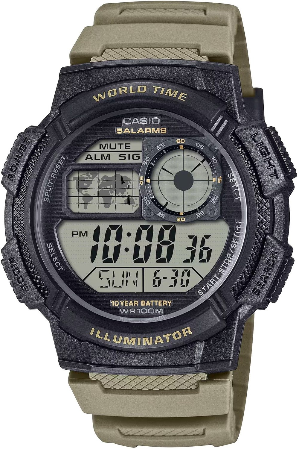 Ae-1000W-5Avdf Dijital Erkek Kol Saati