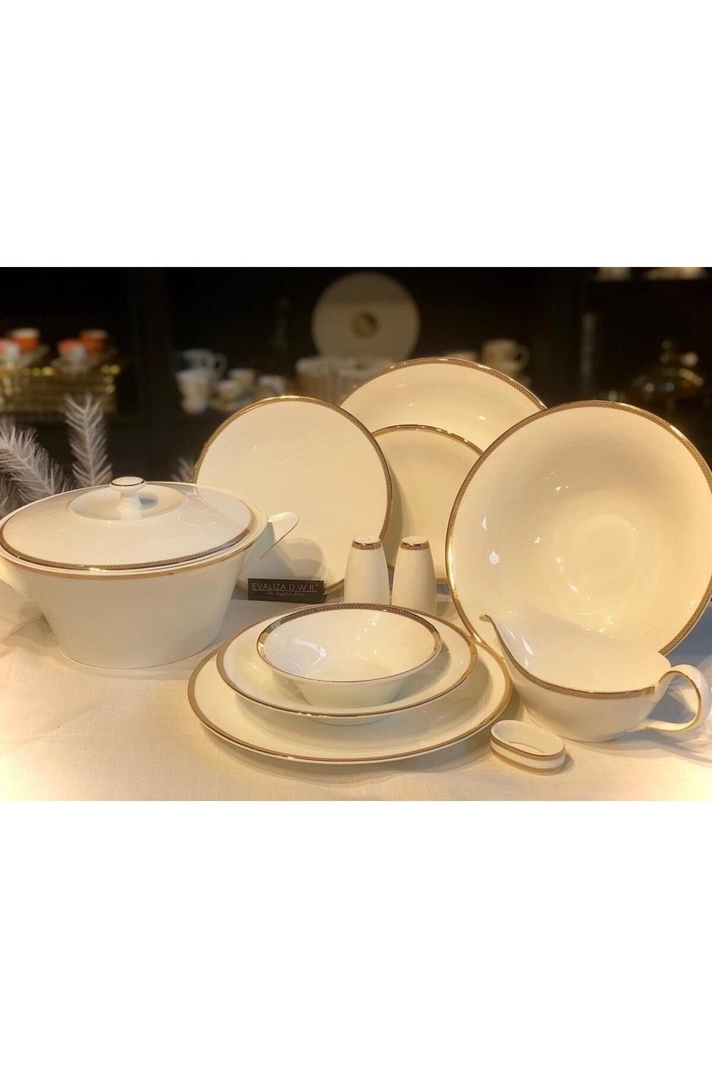 Coupe Paisley Altın Yemek Takımı 60 Parça