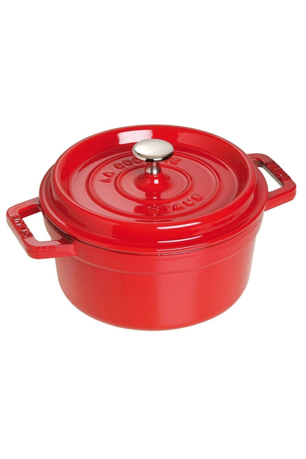 Döküm Tencere Yuvarlak 22 cm Kiraz