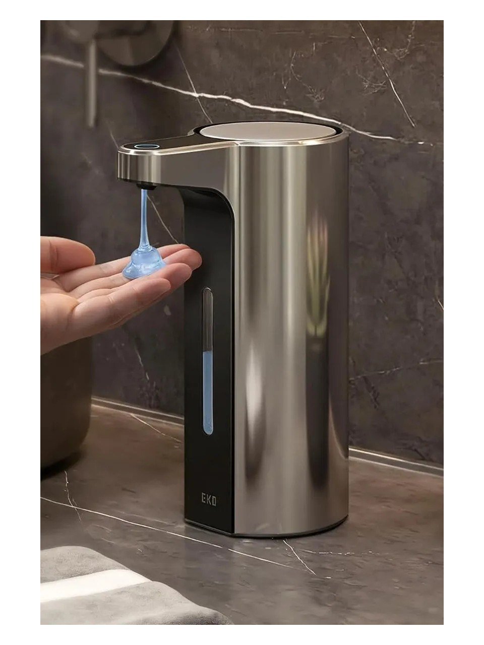 Eko Aroma Pro Akıllı Sıvı Sabunluk Sensörlü -Metalik