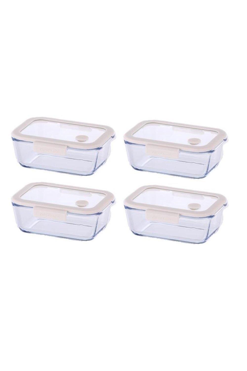 Fika Glace Bej Vakumlu 4 Parça Saklama Kabı 800 ML