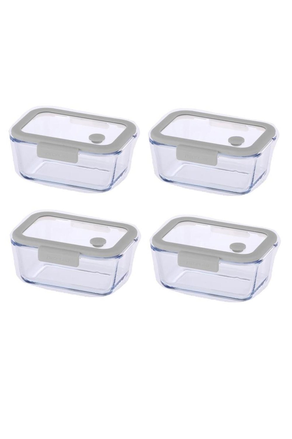 Fika Glace Gri Vakumlu 4 Parça Saklama Kabı 800 ML