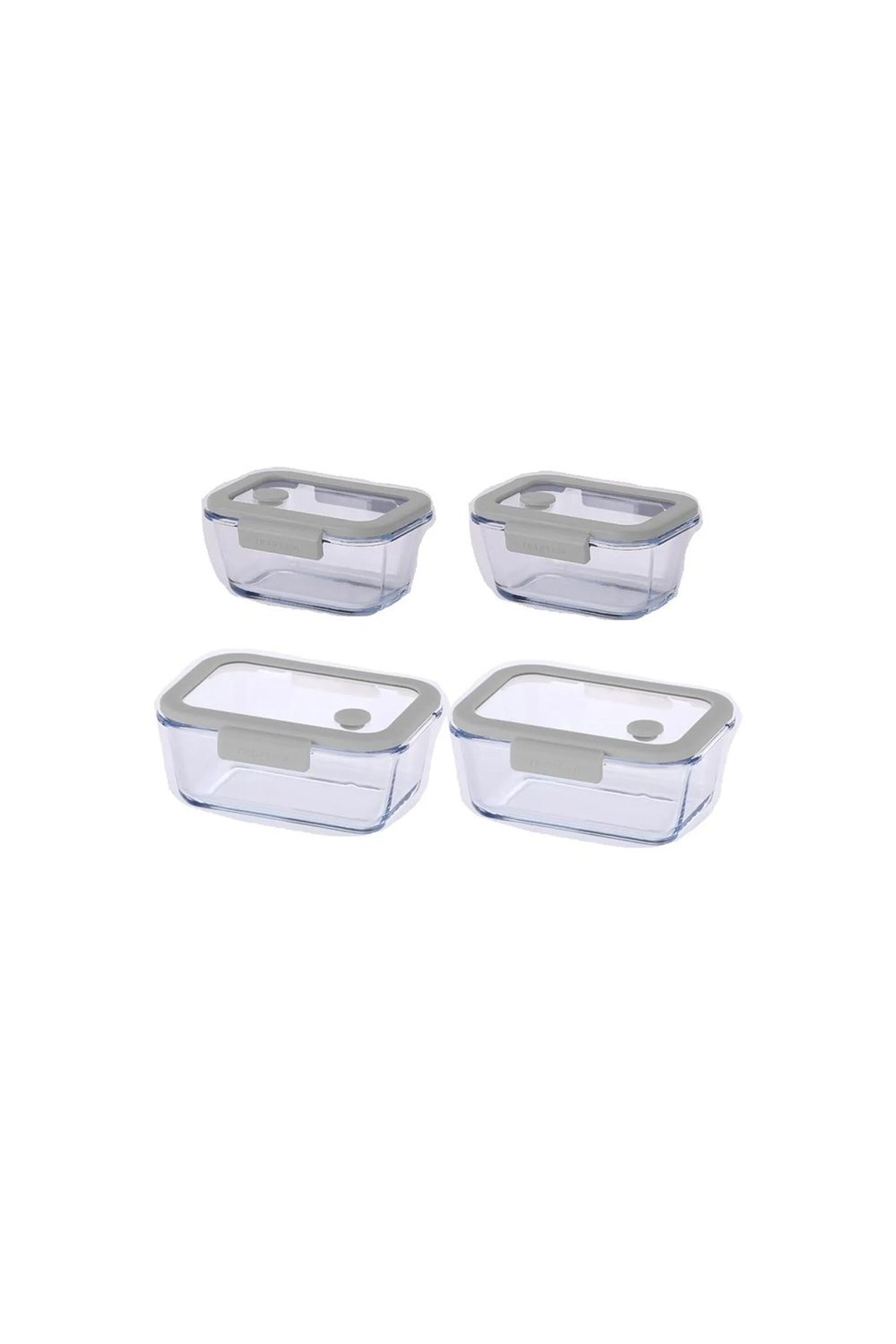Fika Glace Gri Vakumlu 4 Parça Saklama Kabı 460 ML + 800 ML