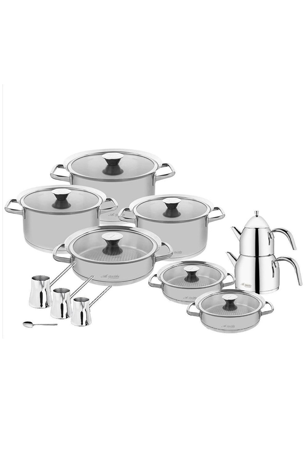 Flamingo 20 Parça Cam Kapak Ideal Set