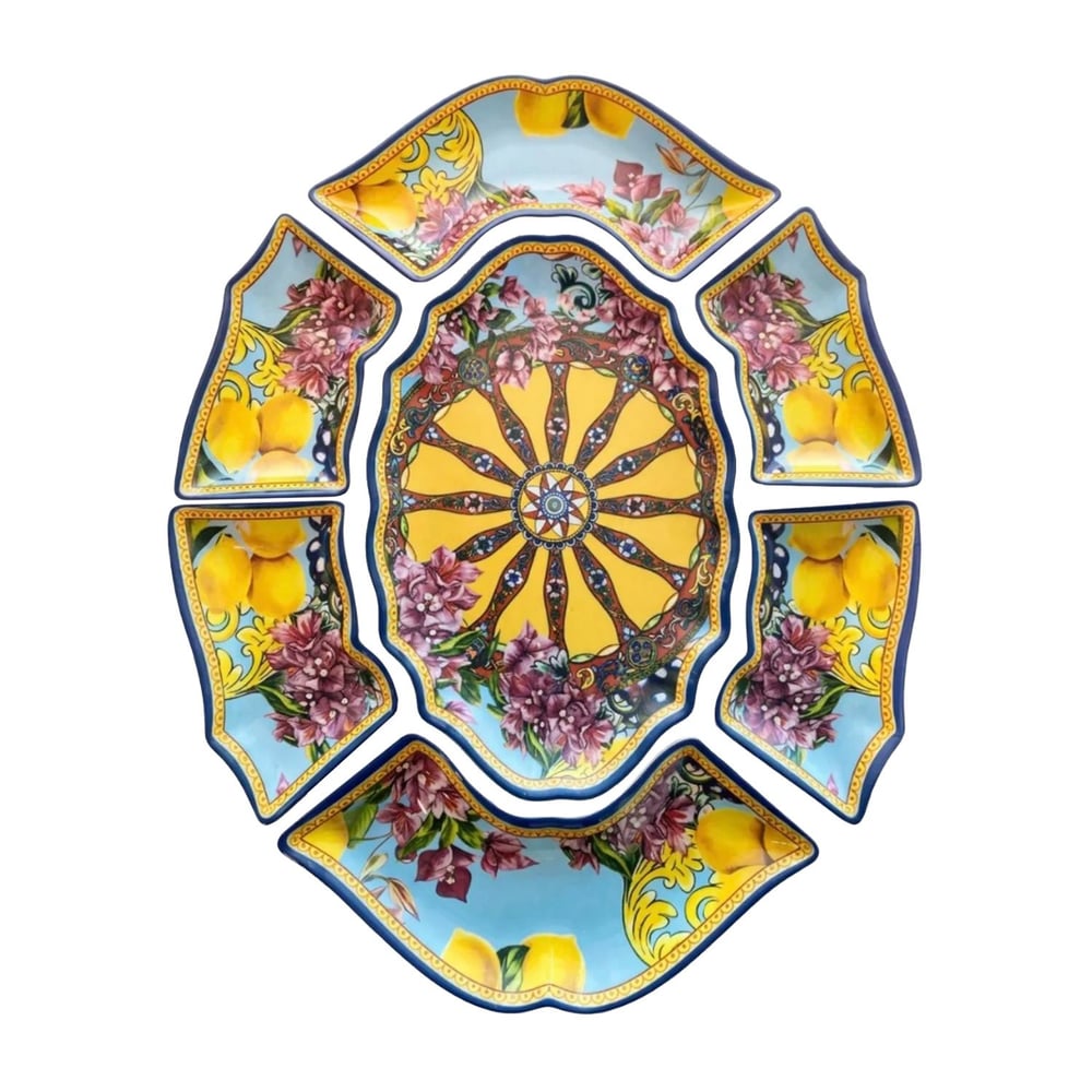 Lucky Art Solaire Melamin 7 Parça Meze Seti 