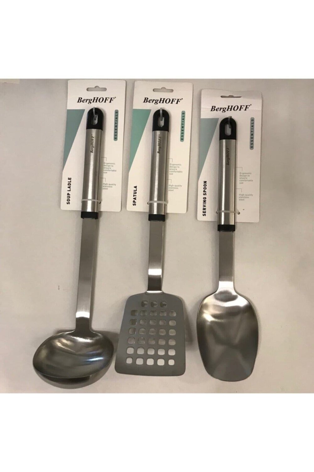 Mutfak Servis Seti Kepçe Kaşık Spatula 3 Parça