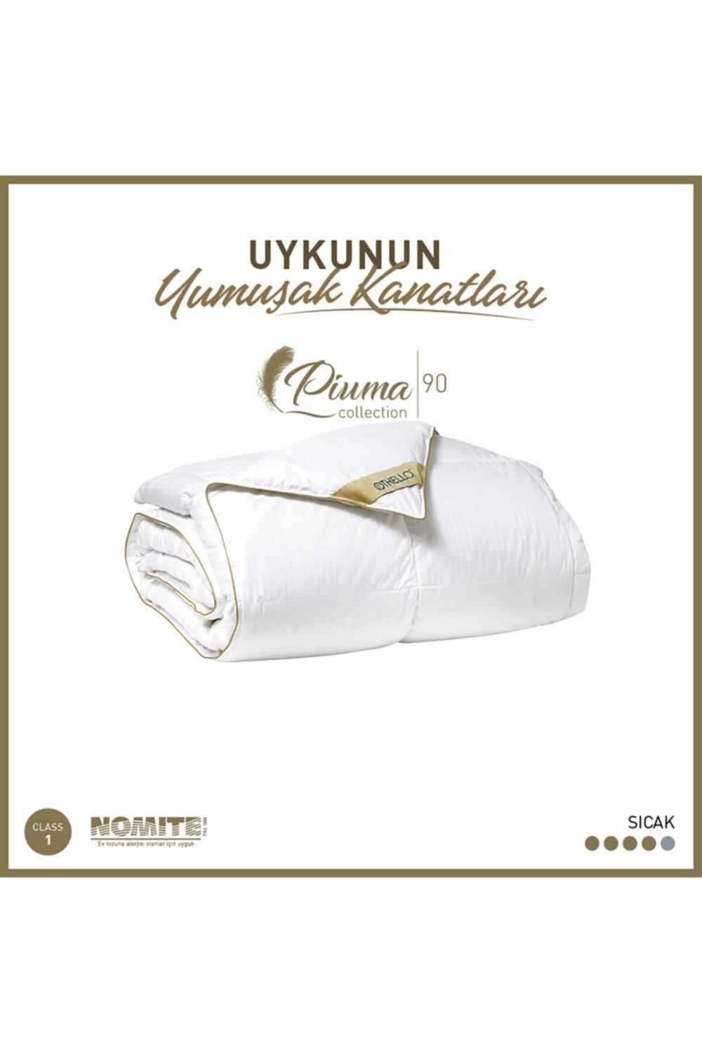 Piuma 90 Kaz Tüyü Yorgan 155x215 Cm