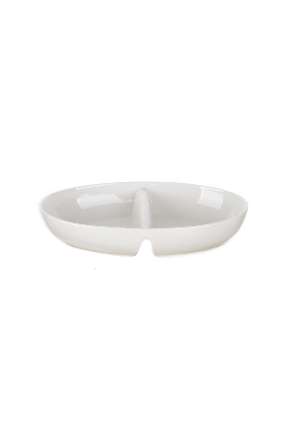 Porselen 2 Bölmeli Oval Kase 32x20cm 009hhb0826