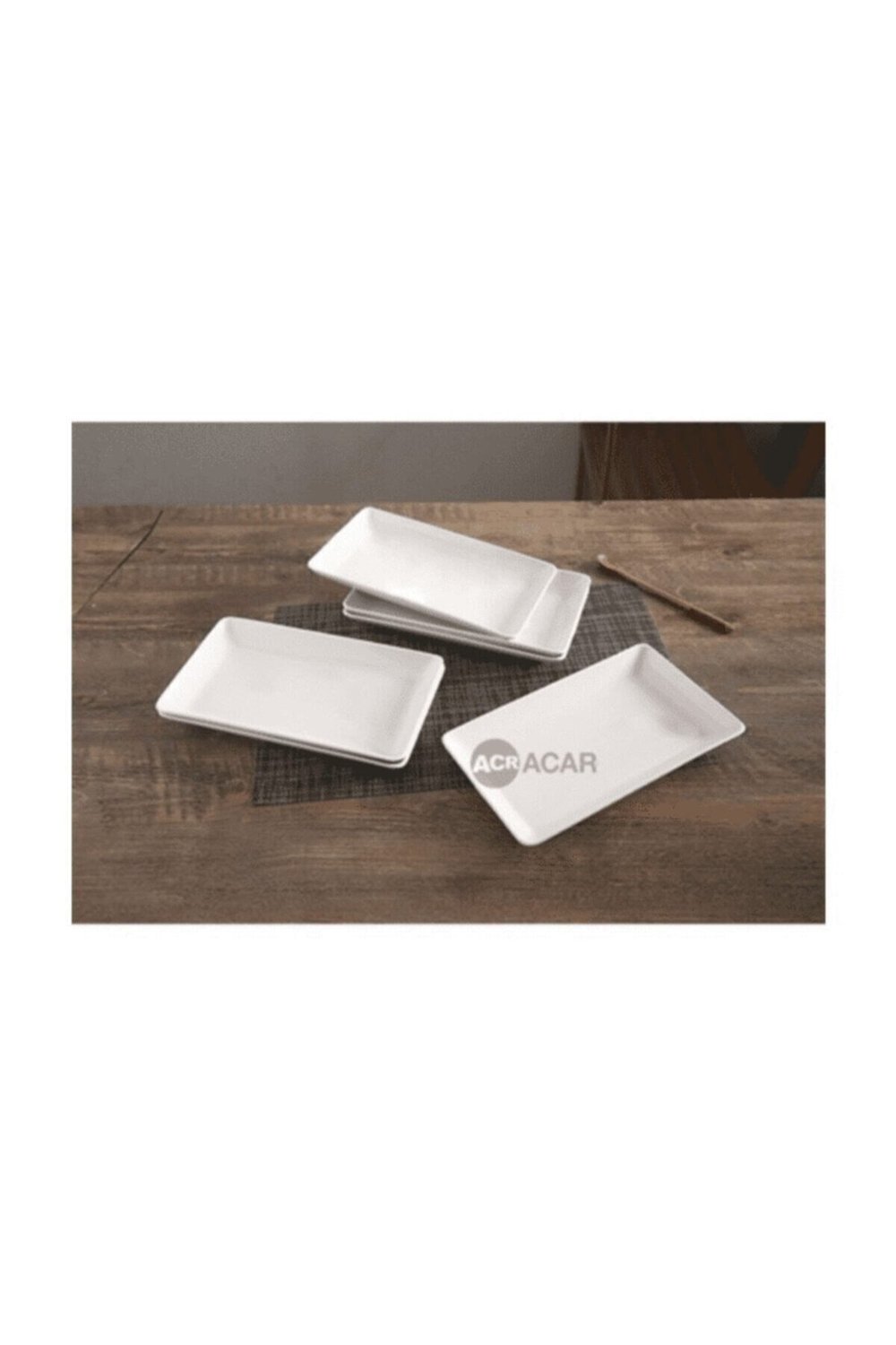 Porselen Kayık Tabak Tekli 26.5x15 cm