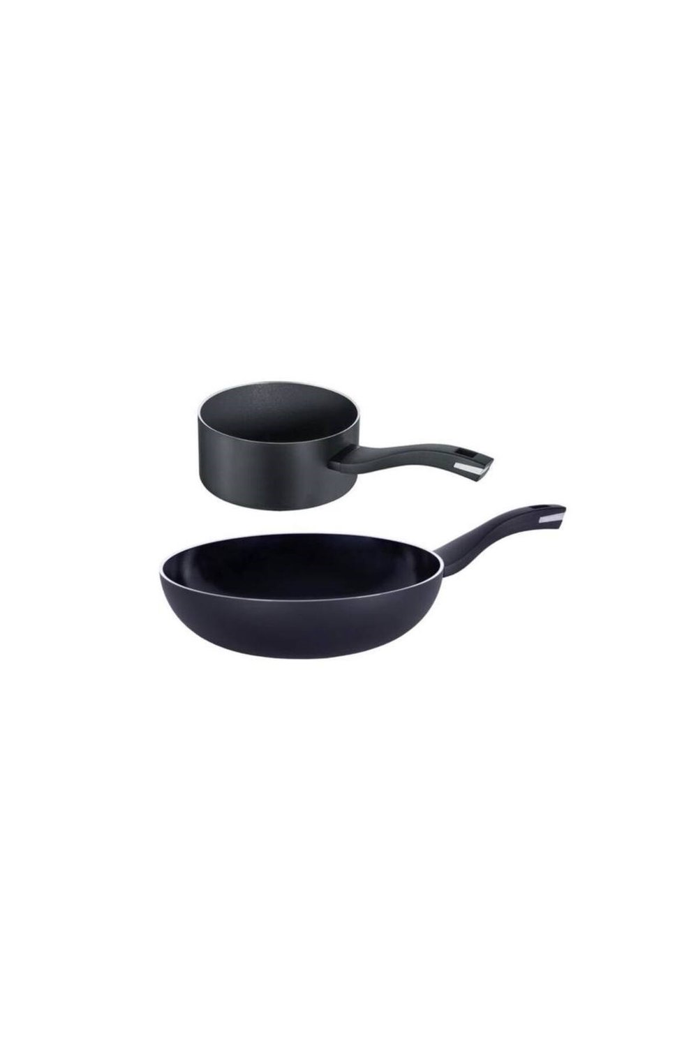 Quartz Seramik B.Green İndüksiyonlu 2 Parça Wok Tava Ve Sos Tenceresi Takımı Siyah