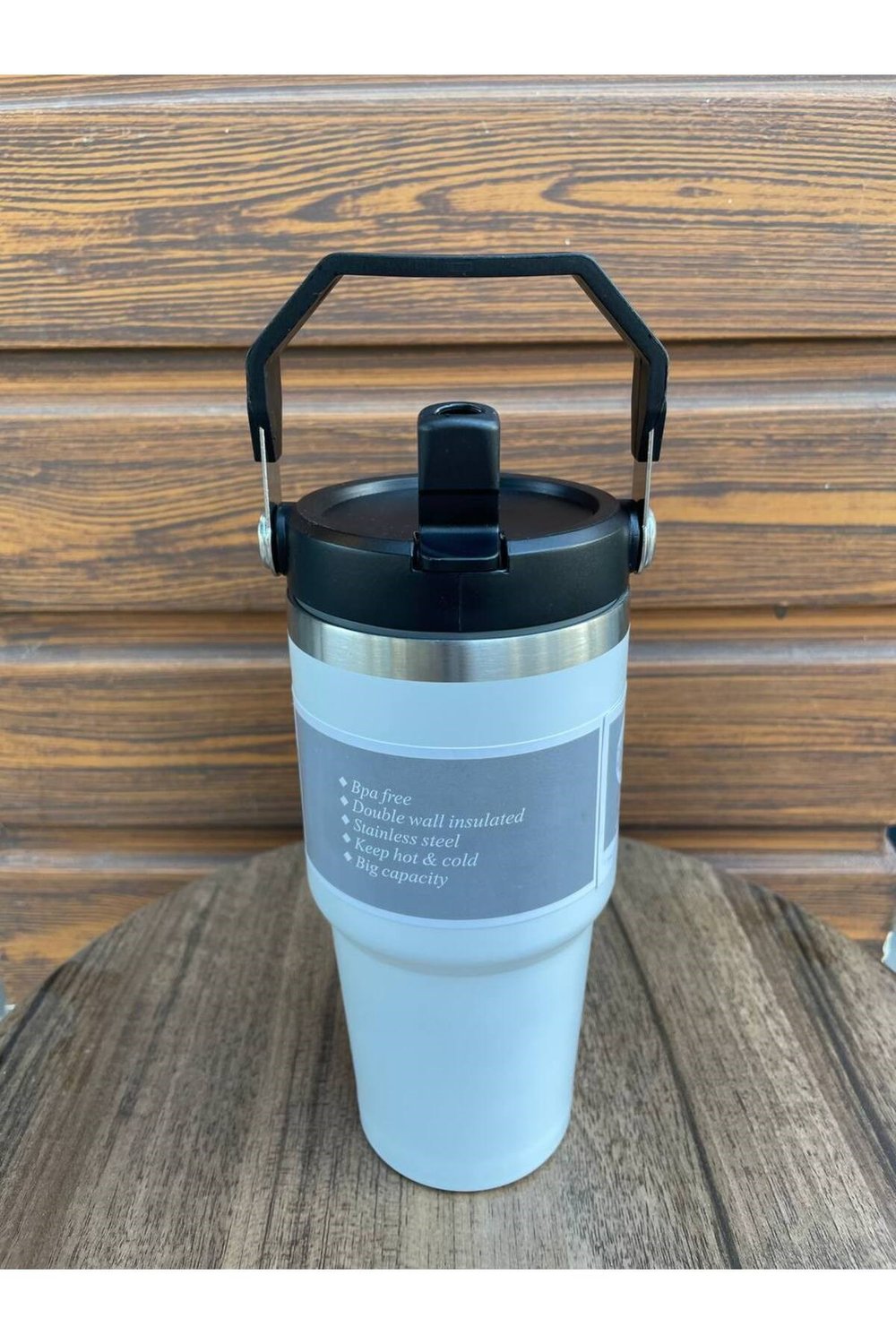 Vacum Mug IceFlow Flip Straw | Pipetli Termos Bardak 600ml Çelik