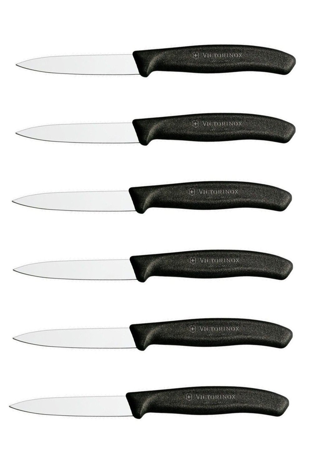Vıctorınox Sebze - Soyma Bıçağı 8cm Siyah 6'lı Set