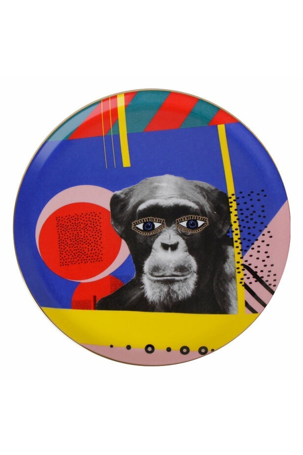 Wild Life Monkey Düz Tabak 28cm