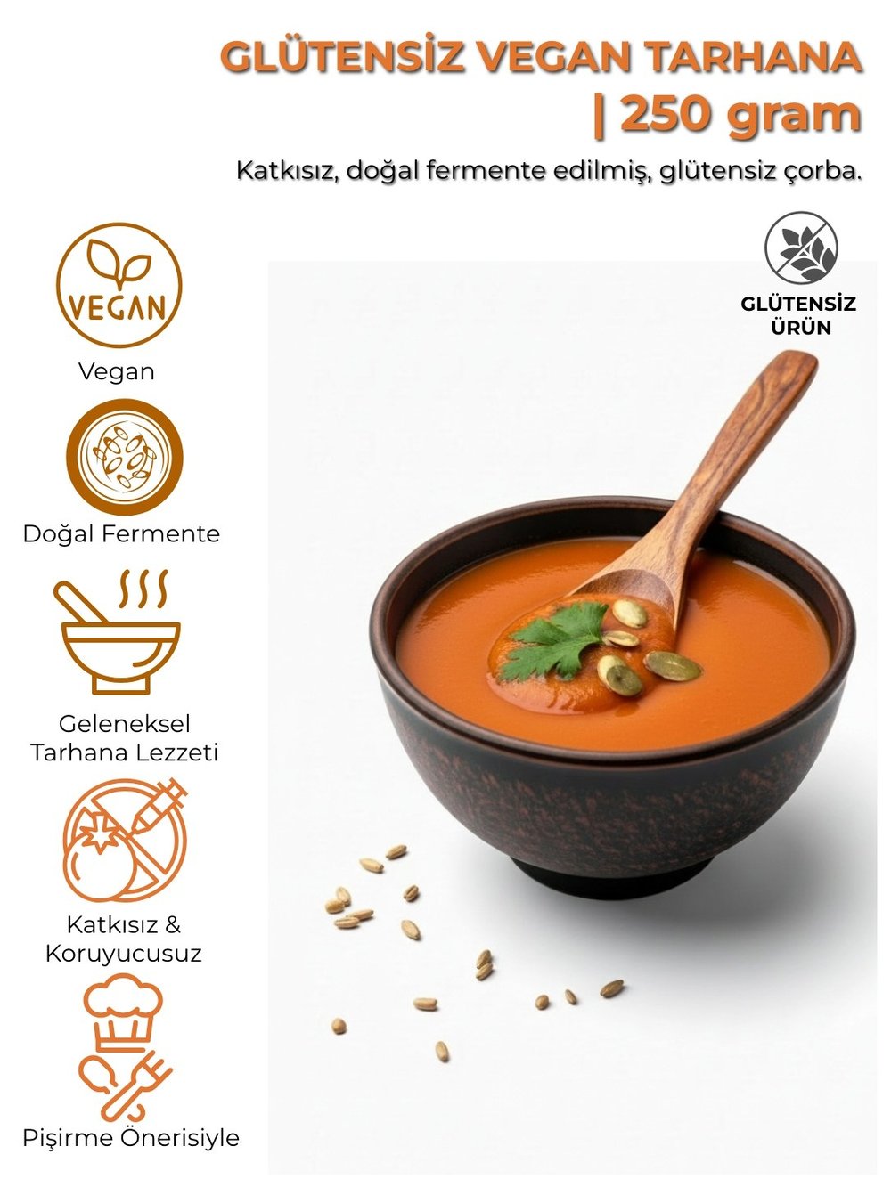 Glütensiz Vegan Tarhana | 250 gram