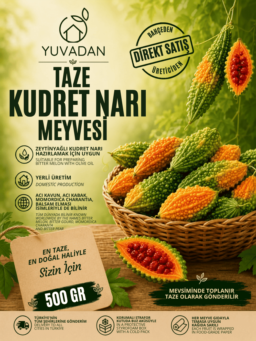 Taze Kudret Narı Meyvesi | 500 gram