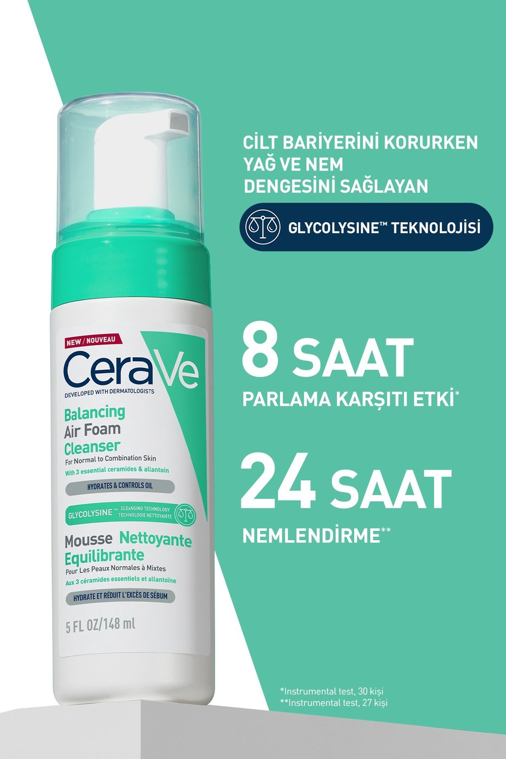 Airfoam Normal, Karma Ve Hassas Ciltler Için Köpük Temizleyici 148ml
