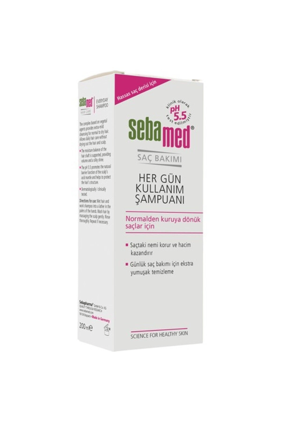 Besleyici ve Onarıcı Etkili Normal ve  Kuru Saç Tiplerine Uygun Her Gün Kullanım Şampuan 200 ml