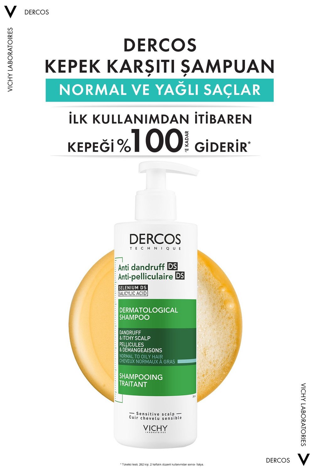 Dercos Anti Dandruff Normal ve Yağlı Saçlar İçin Kepek Karşıtı Şampuan 390 ml