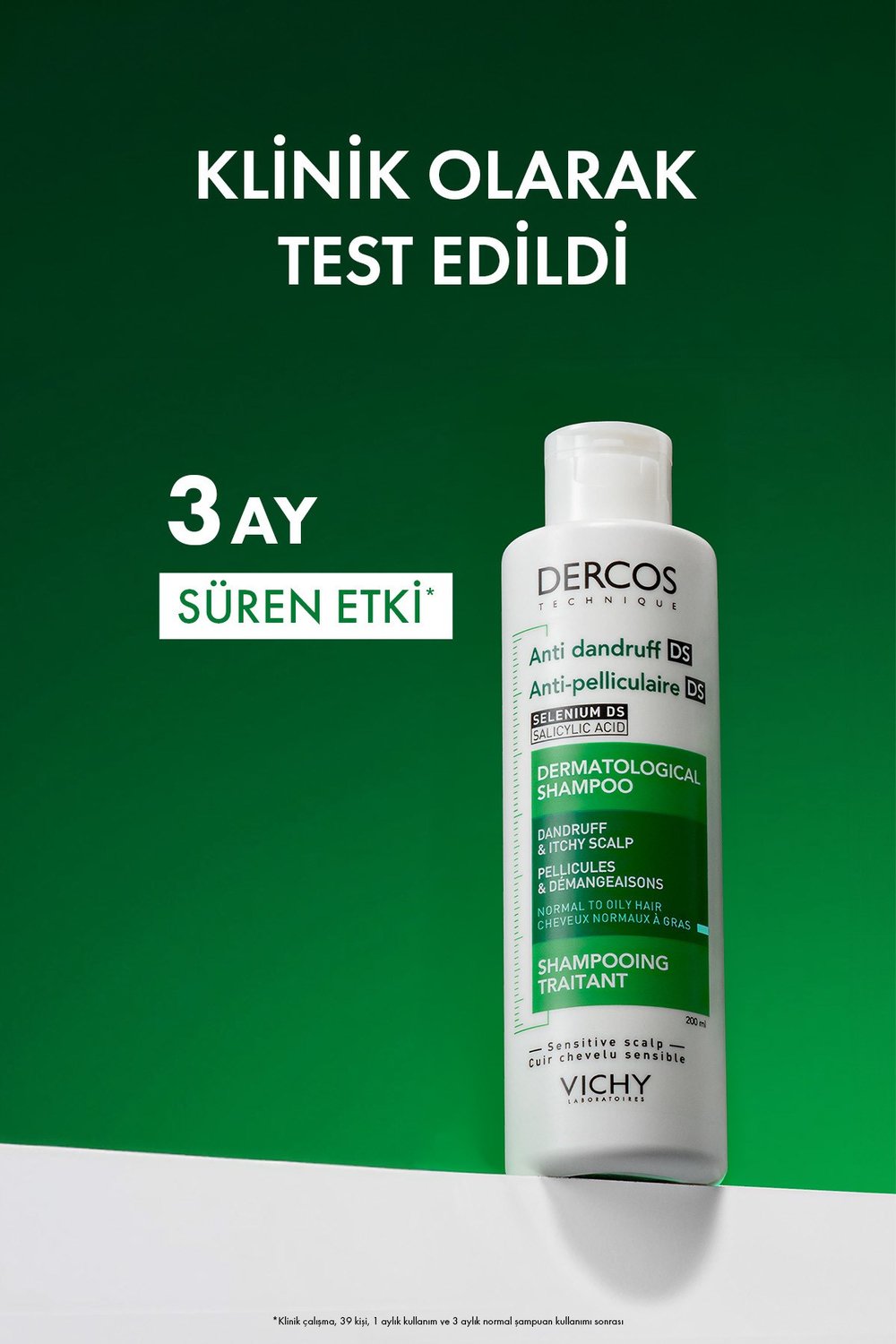 Dercos Anti-Dandruff Şampuan Kepek Karşıtı Normal ve Yağlı Saçlar İçin 200 ml