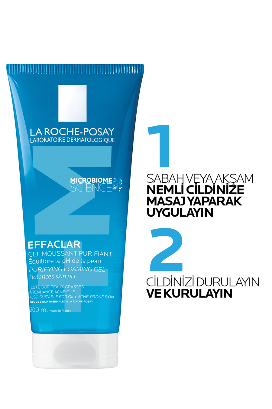 Effaclar Yüz Temizleme Jeli 200ml - Yağlı ve Akneye Eğilim Gösteren Ciltler